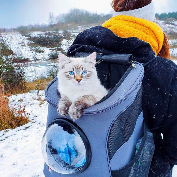 Lisslune | Foldable Cat Travel Bag with Panoramic Window for Stress-Free Travel