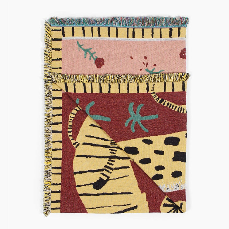 Rynx Hippie Wild Leopard & Tiger Blanket