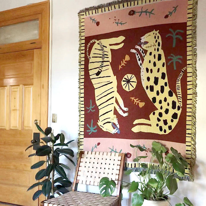 Rynx Hippie Wild Leopard & Tiger Blanket