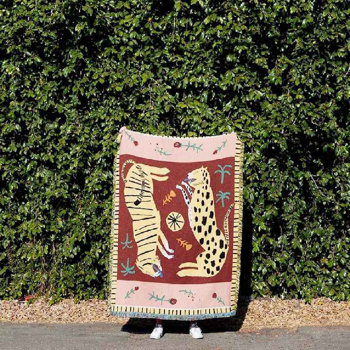 Rynx Hippie Wild Leopard & Tiger Blanket