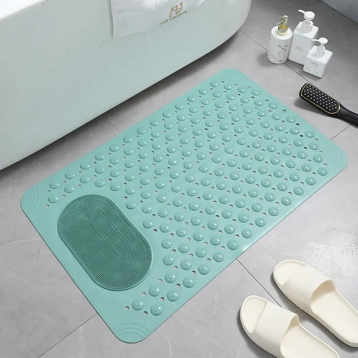 Lisslune | SAFEGRIP SHOWER MAT – Non-Slip Mat with Built-In Foot Scrubber for Safe & Hygienic Showers