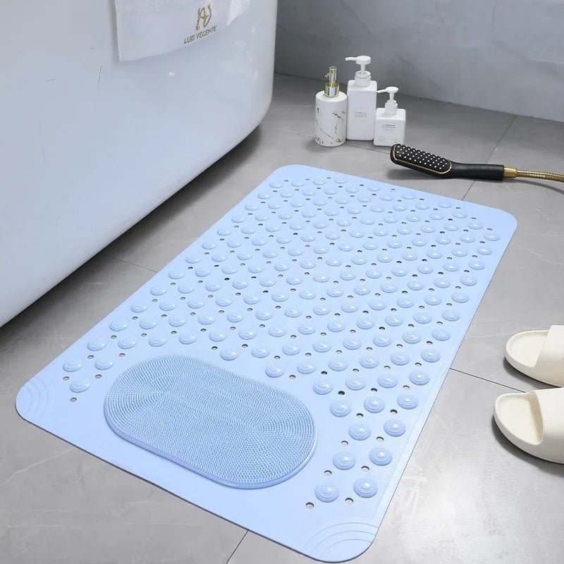 Lisslune | SAFEGRIP SHOWER MAT – Non-Slip Mat with Built-In Foot Scrubber for Safe & Hygienic Showers