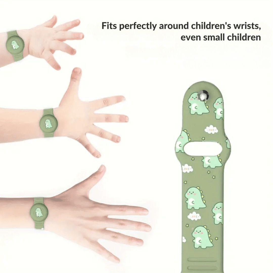 Lisslune | SAFESNUG – Kids’ Airtag Bracelet with Fun Dino Design