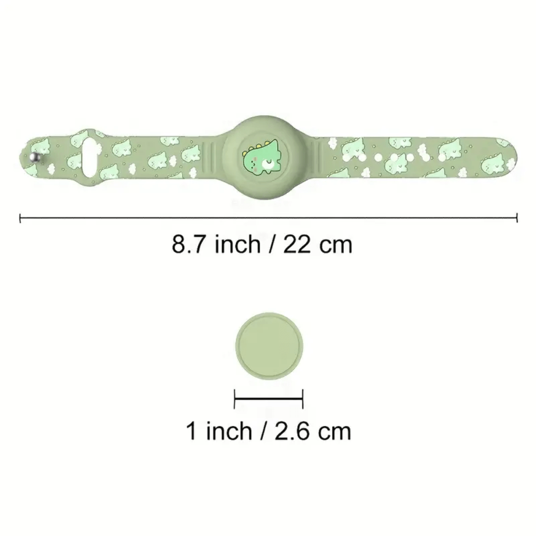 Lisslune | SAFESNUG – Kids’ Airtag Bracelet with Fun Dino Design