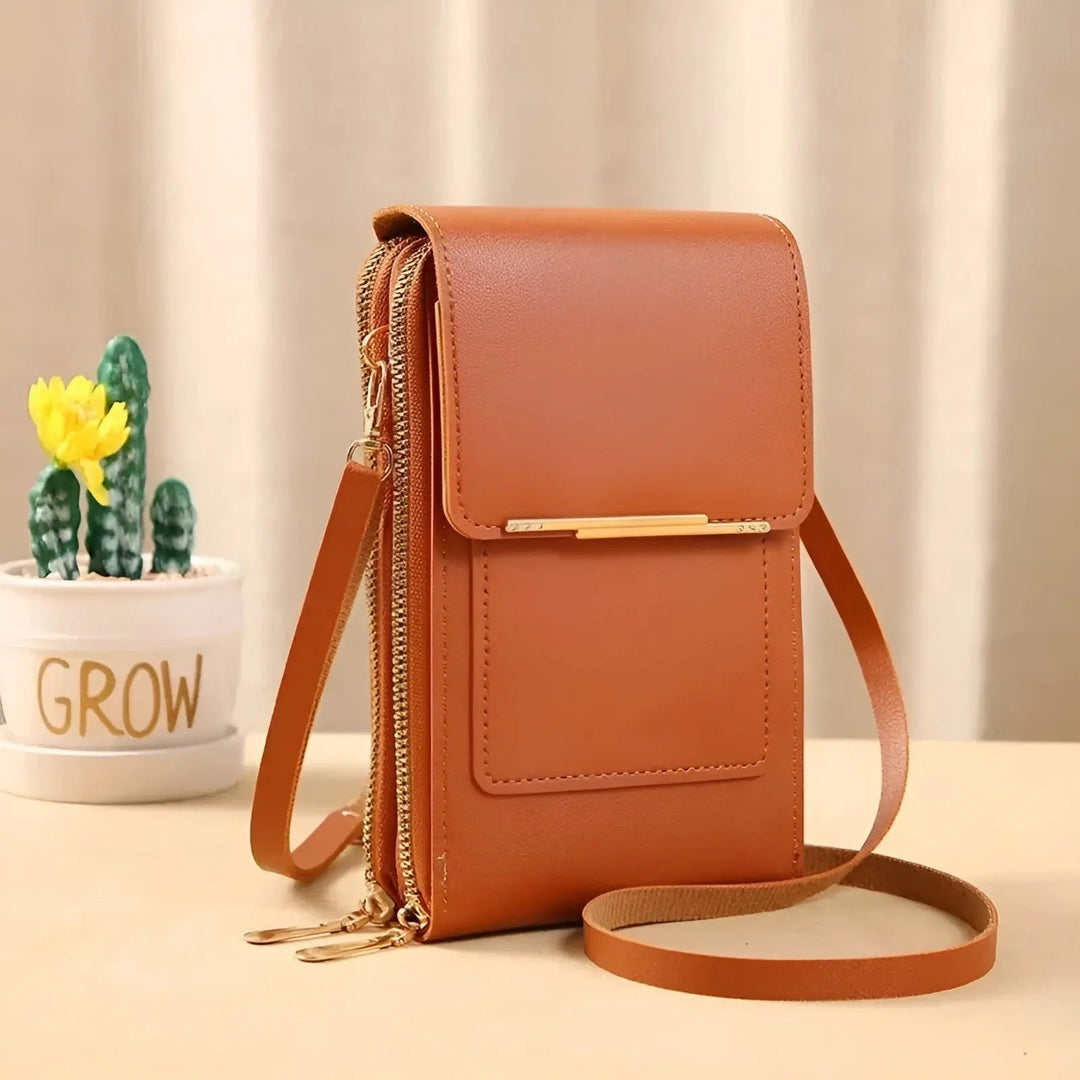 Lisslune | SafeTouch Shoulder Bag – Soft Leather with Anti-Theft Protection