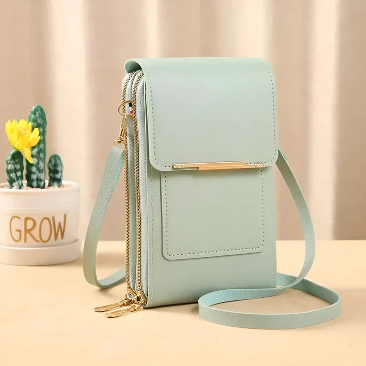 Lisslune | SafeTouch Shoulder Bag – Soft Leather with Anti-Theft Protection