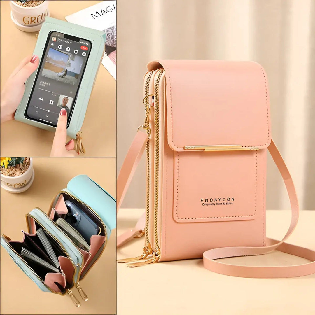Lisslune | SafeTouch Shoulder Bag – Soft Leather with Anti-Theft Protection