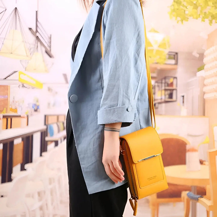 Lisslune | SafeTouch Shoulder Bag – Soft Leather with Anti-Theft Protection