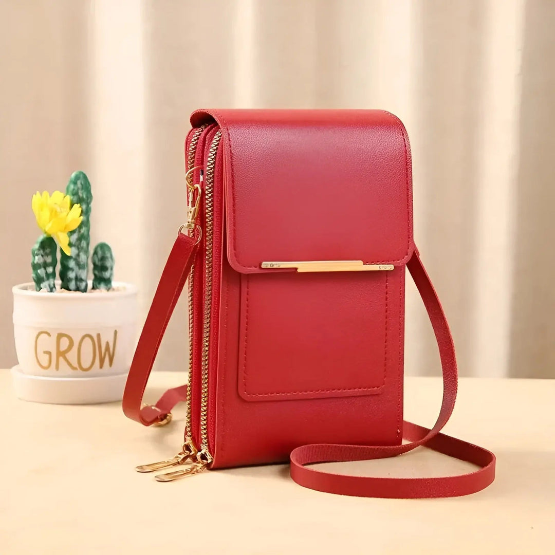 Lisslune | SafeTouch Shoulder Bag – Soft Leather with Anti-Theft Protection