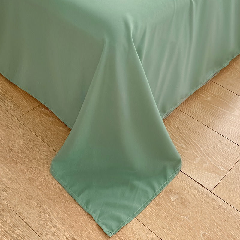Rynx | Minimalist Green Striped Sage Bedding Set