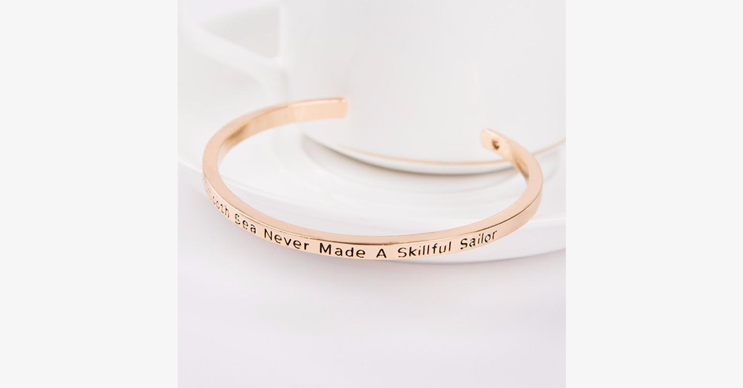 Lisslune | A calm sea has never made a skilled sailor Bracelet
