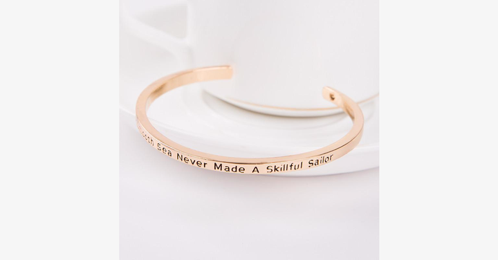 Lisslune | A calm sea has never made a skilled sailor Bracelet