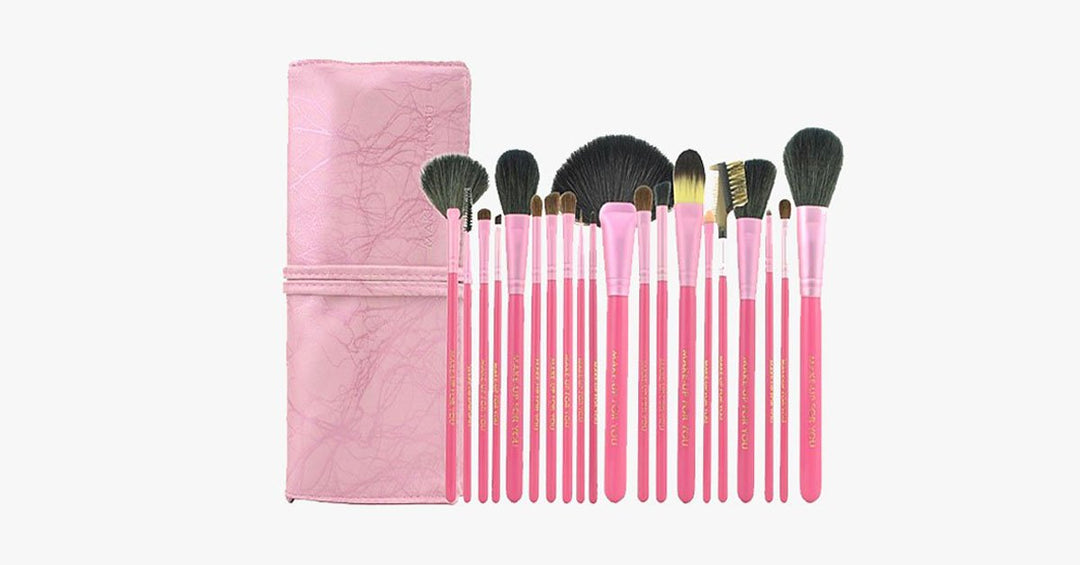 Lisslune | Salmon Makeup Brush Set with 20 Pieces – Complete Your Makeup Set