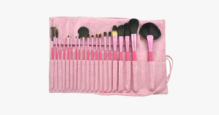 Lisslune | Salmon Makeup Brush Set with 20 Pieces – Complete Your Makeup Set