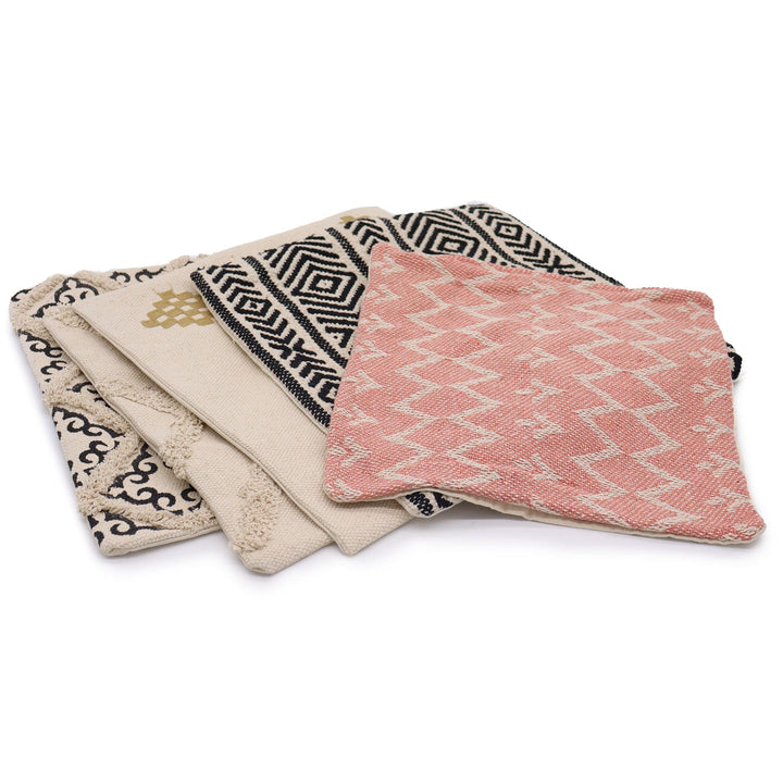Lisslune | Indian Classic Throw Pillow Covers | 40 x 40 cm and 45 x 45 cm - Pack of 2