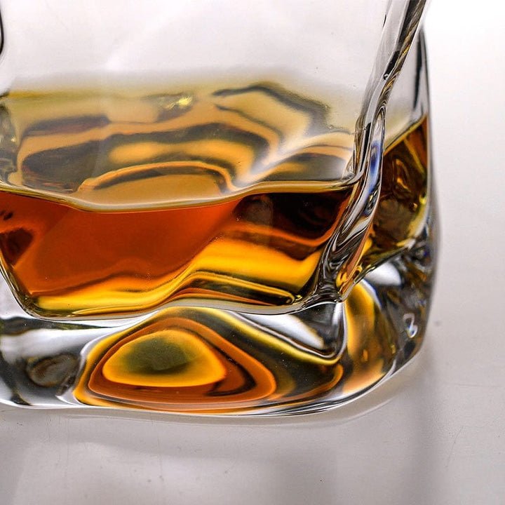 Lisslune | Japanese Style Edo Crystal Crumpled Paper Whisky Glass