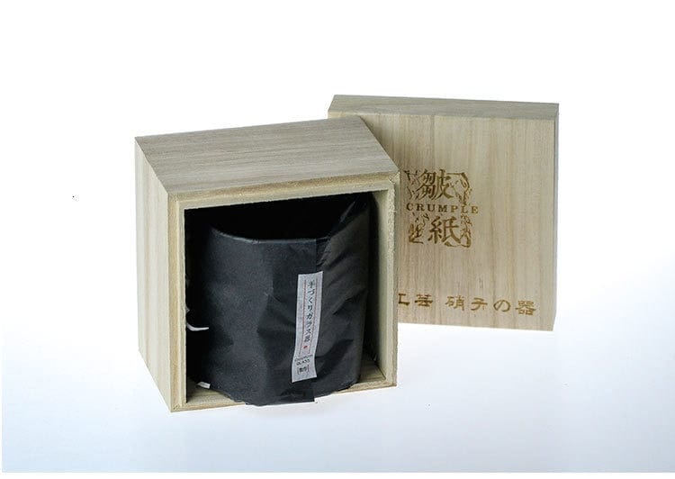 Lisslune | Japanese Style Edo Crystal Crumpled Paper Whisky Glass