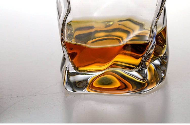 Lisslune | Japanese Style Edo Crystal Crumpled Paper Whisky Glass
