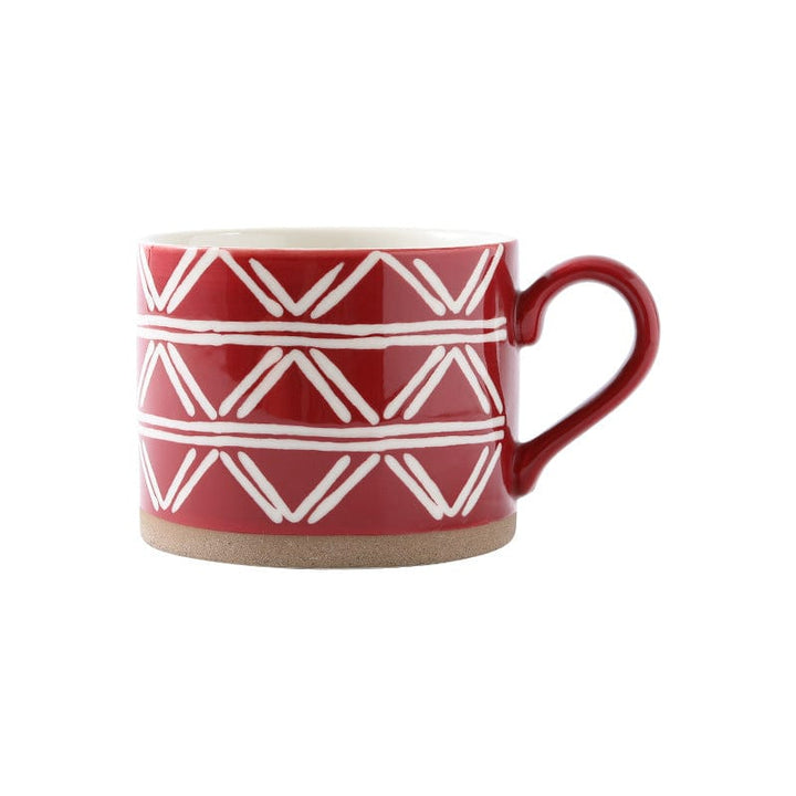 Lisslune | Large Stoneware Breakfast/Soup Mugs - Hand-Painted 450 ml