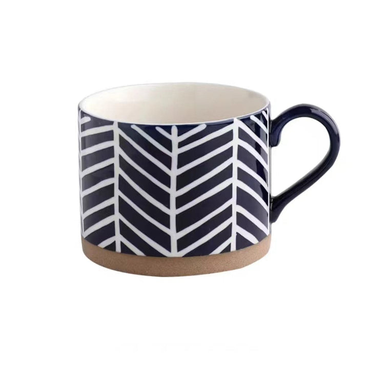 Lisslune | Large Stoneware Breakfast/Soup Mugs - Hand-Painted 450 ml