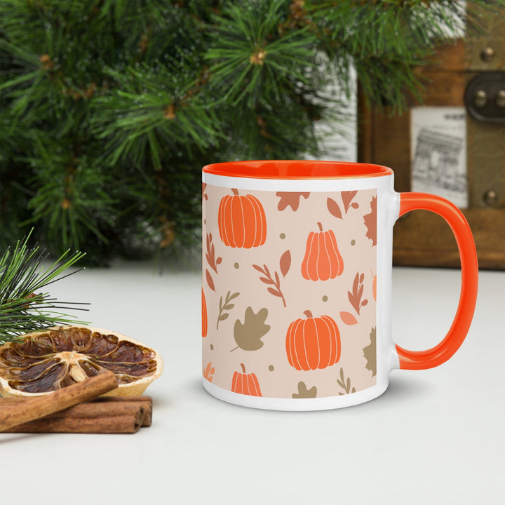 Lisslune | Pumpkin spice and all things nice mug with orange interior