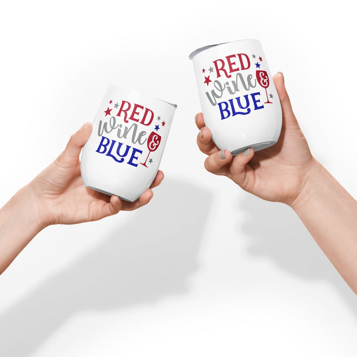 Lisslune | Red Wine & Blue 12 oz Wine Glass (355 ml)