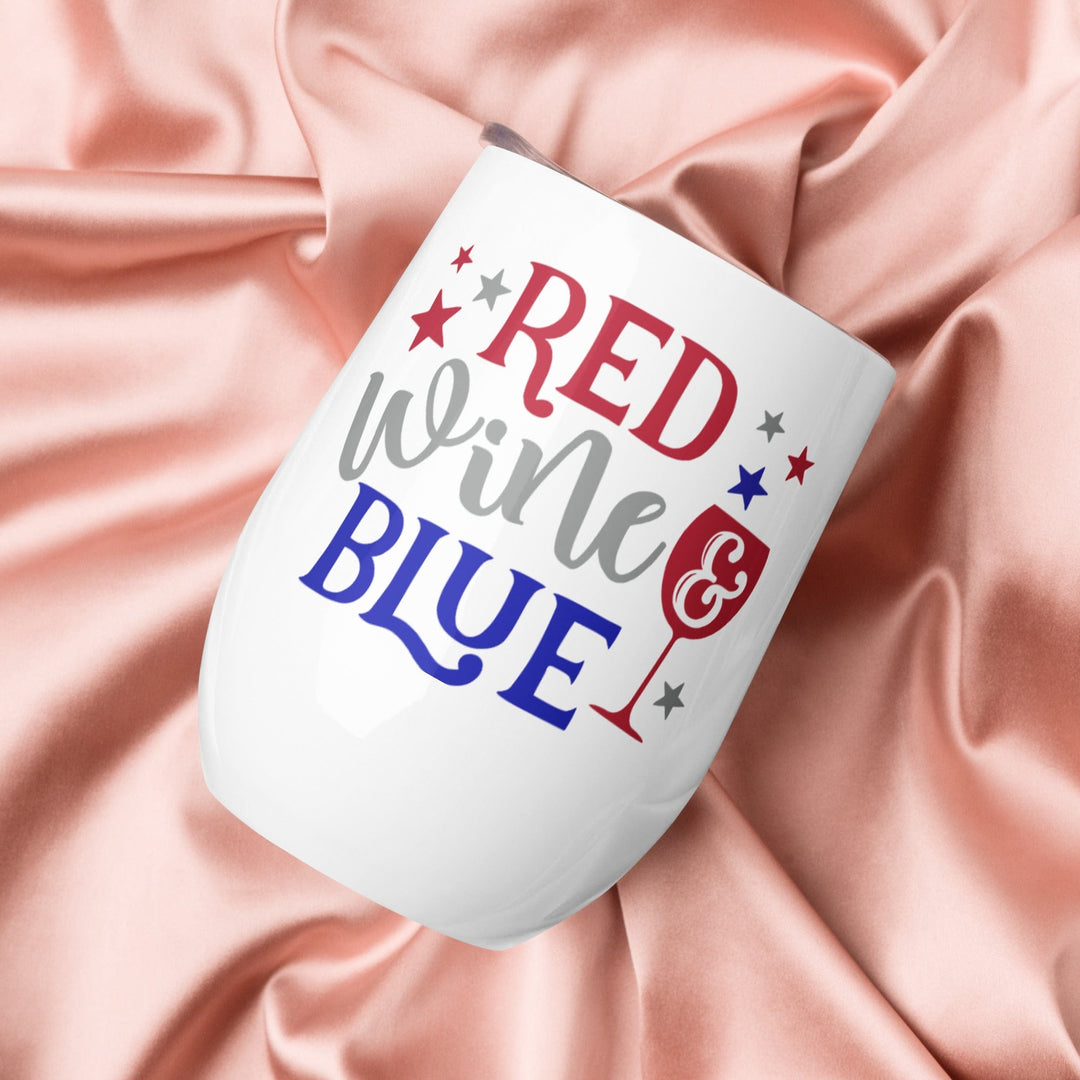Lisslune | Red Wine & Blue 12 oz Wine Glass (355 ml)