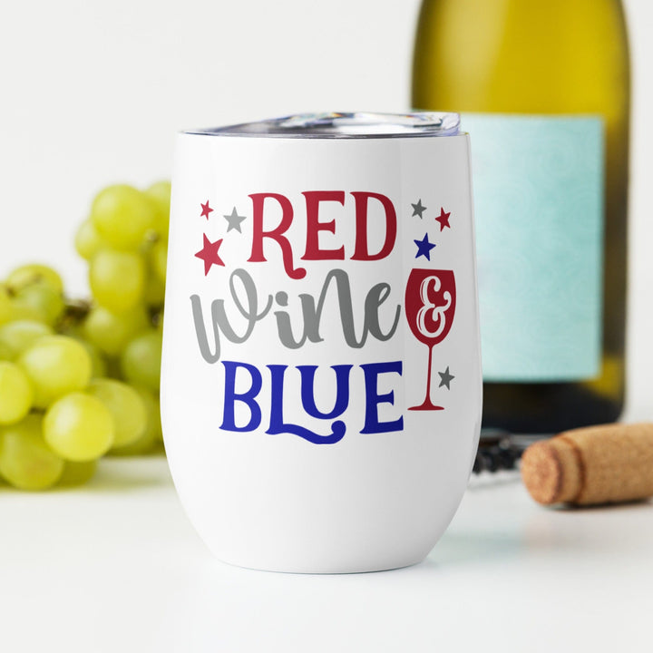 Lisslune | Red Wine & Blue 12 oz Wine Glass (355 ml)