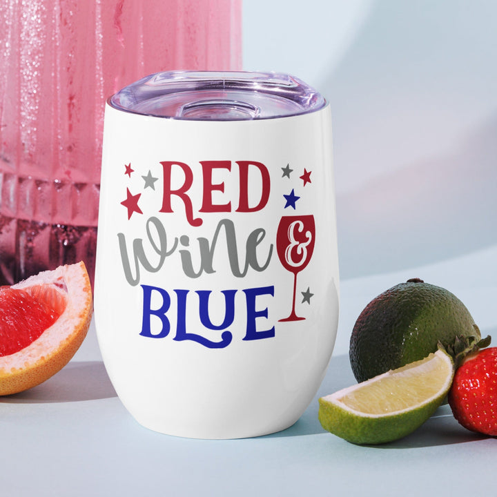 Lisslune | Red Wine & Blue 12 oz Wine Glass (355 ml)