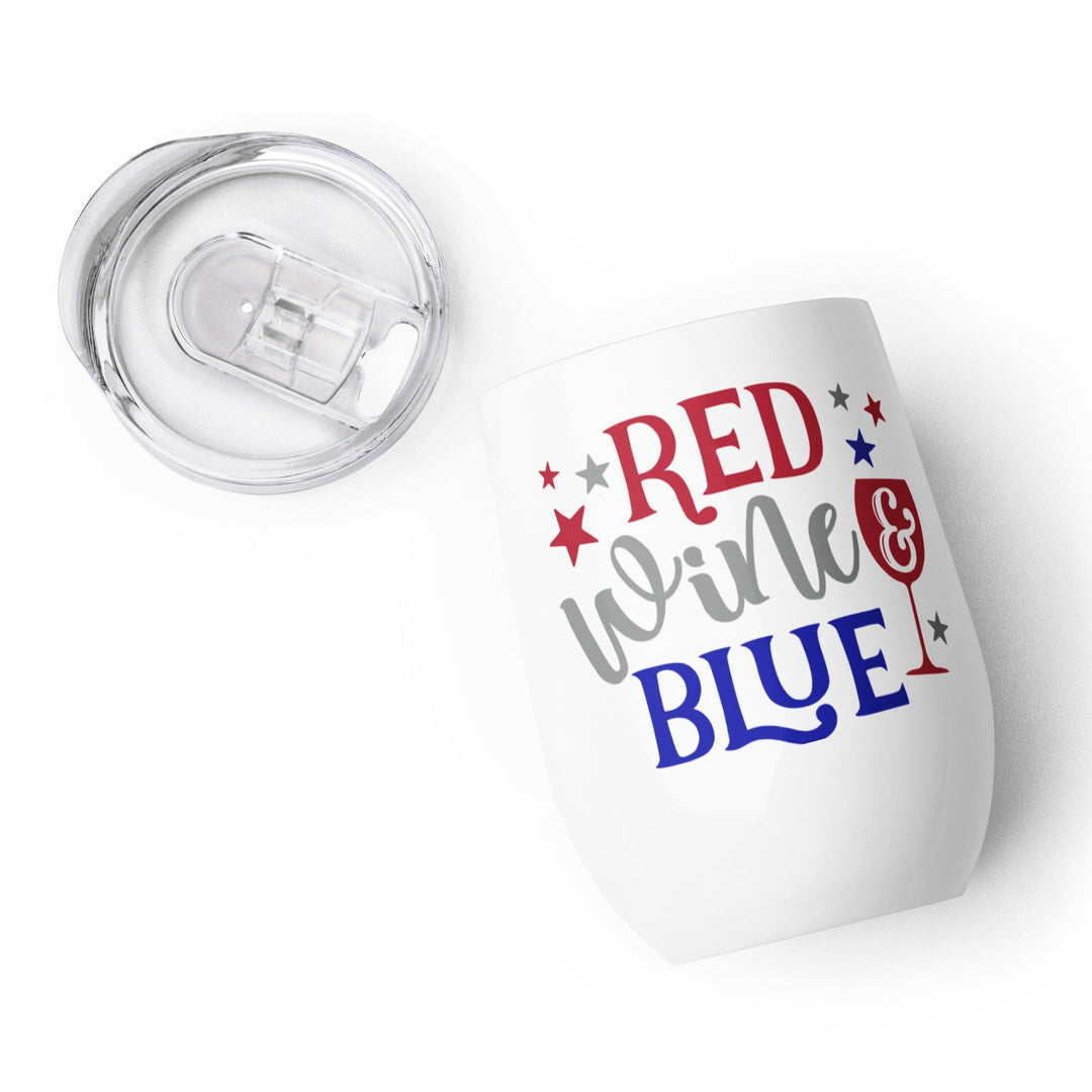 Lisslune | Red Wine & Blue 12 oz Wine Glass (355 ml)