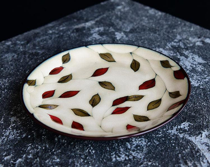 Lisslune | Floral ceramic hand-painted plates - 20.3-22.2 cm & approx. 25.4 cm (approx. 8-8.74" & 10")