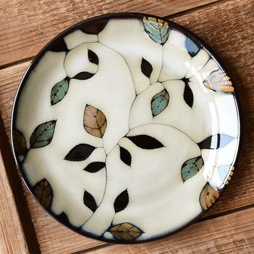 Lisslune | Floral ceramic hand-painted plates - 20.3-22.2 cm & approx. 25.4 cm (approx. 8-8.74" & 10")