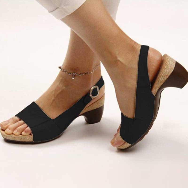 Lisslune | Orthopedic wedge sandals for women