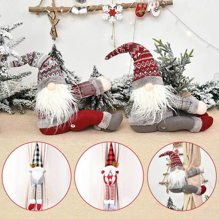 Lisslune | Santa & Elk Christmas Curtain Buckle – Festive Holiday Decor for a Merry Home
