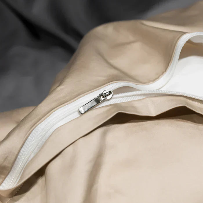 Lisslune | Satin Cotton Embroidered Bedding Set - Luxora