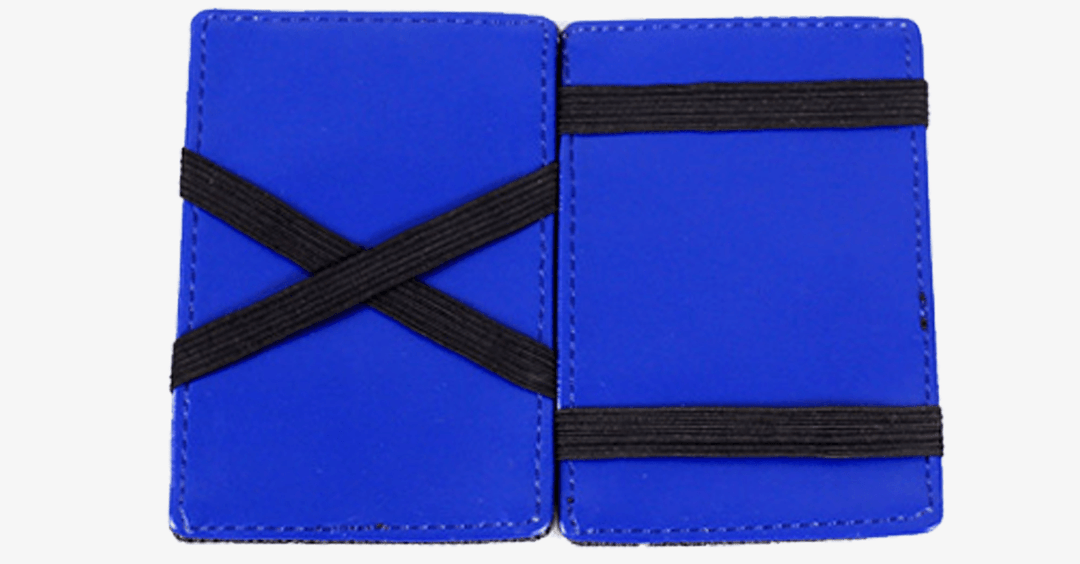 Lisslune | Portable Leather Card Holder - Foldable - Various Colors - Wallet Case for Money & Cards