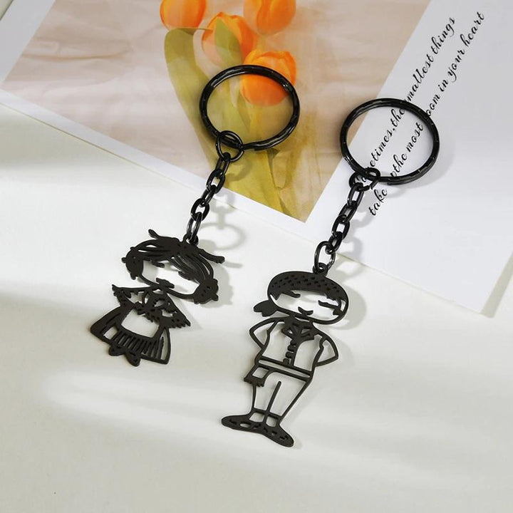 Lisslune | Individual personal keychain & necklace from children's drawing