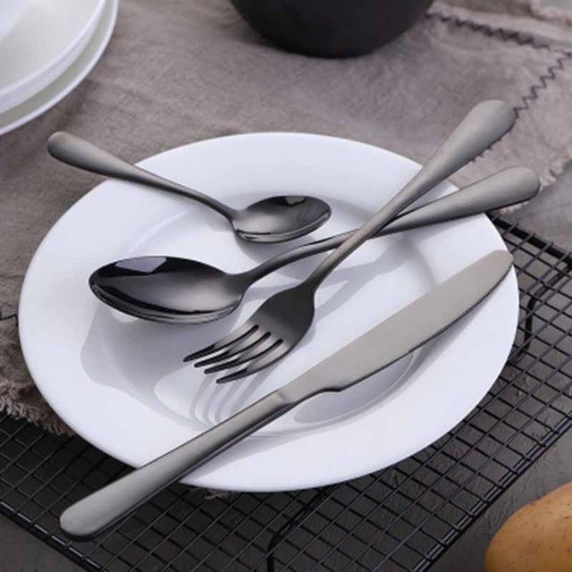 Lisslune | Black Cutlery - Cutlery set in black, gold or silver