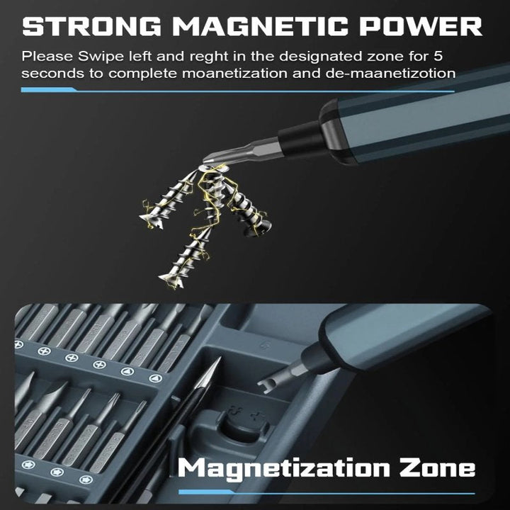 Lisslune | 64-In-1 Precision Electric Screwdriver Set