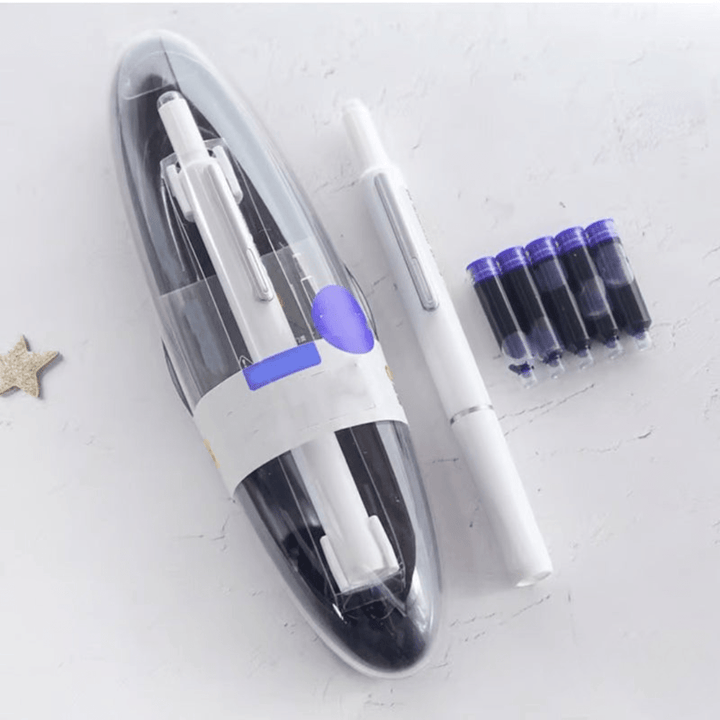 Lisslune | Scriptura Luxury Retractable Fountain Pen | Elegant fountain pen with smooth ink flow and timeless design