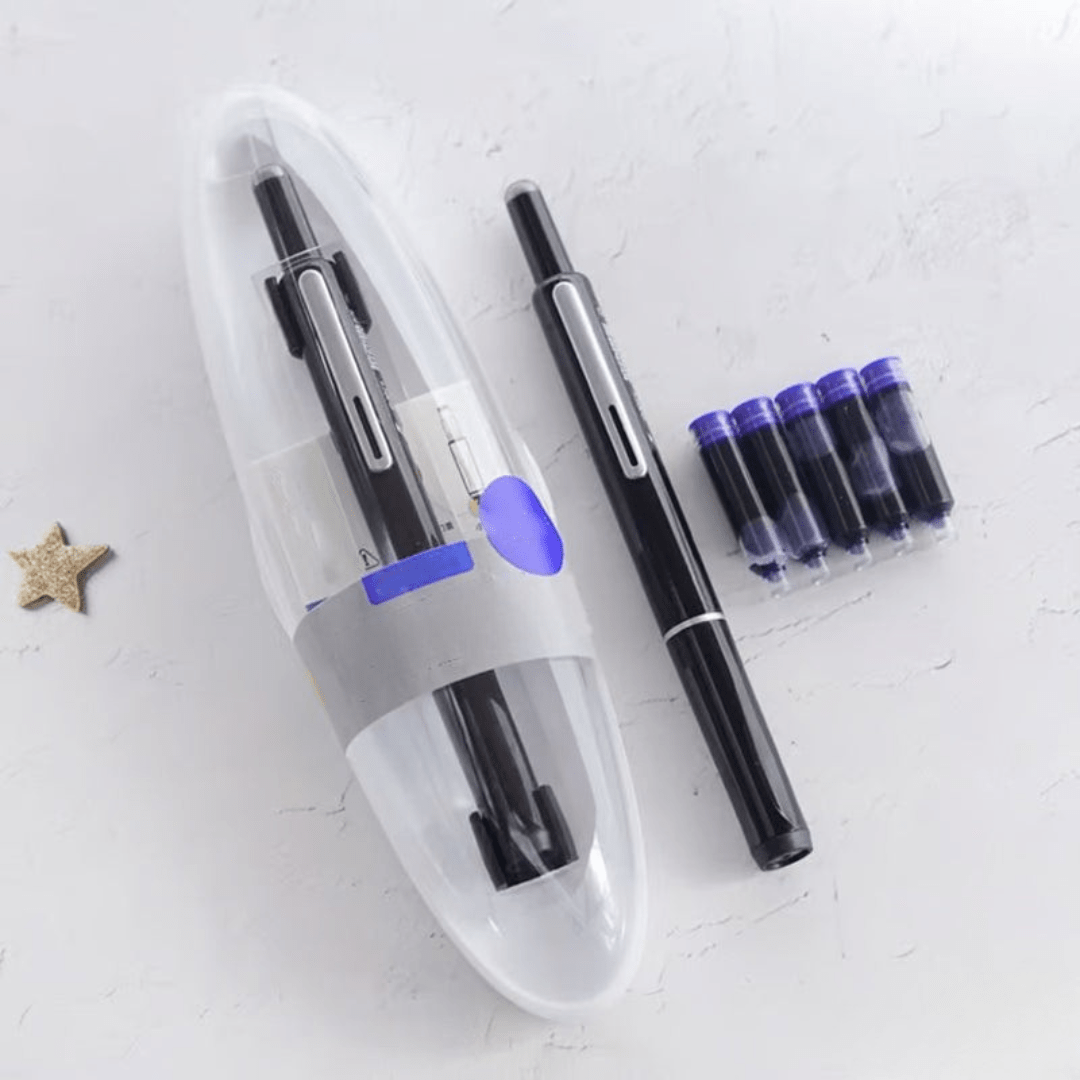 Lisslune | Scriptura Luxury Retractable Fountain Pen | Elegant fountain pen with smooth ink flow and timeless design
