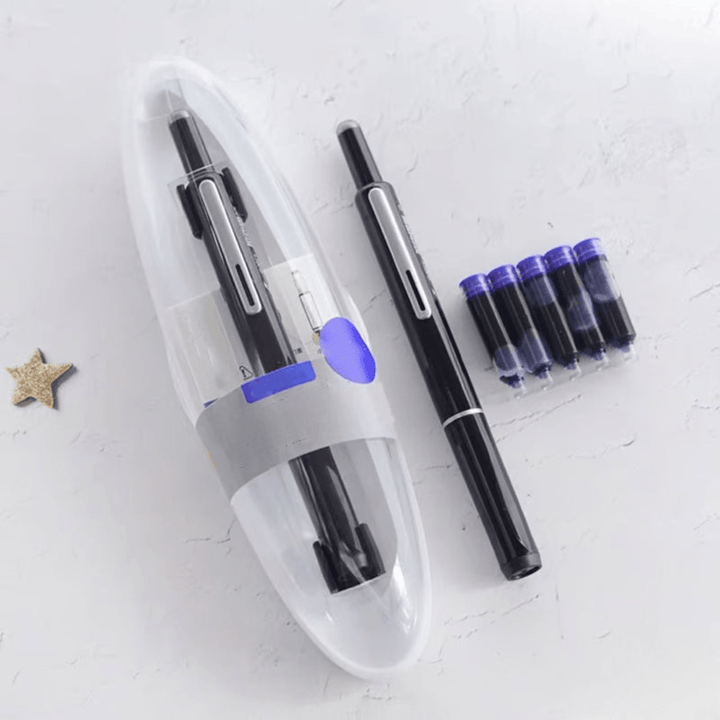Lisslune | Scriptura Luxury Retractable Fountain Pen | Elegant fountain pen with smooth ink flow and timeless design
