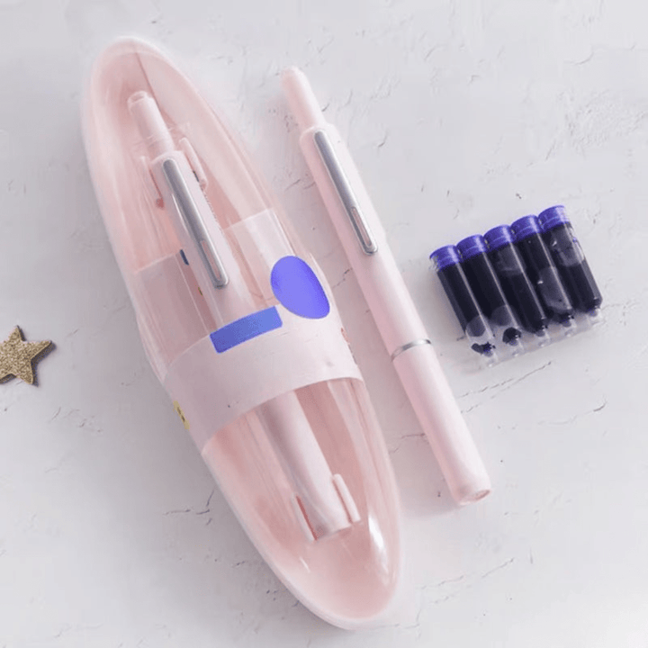 Lisslune | Scriptura Luxury Retractable Fountain Pen | Elegant fountain pen with smooth ink flow and timeless design
