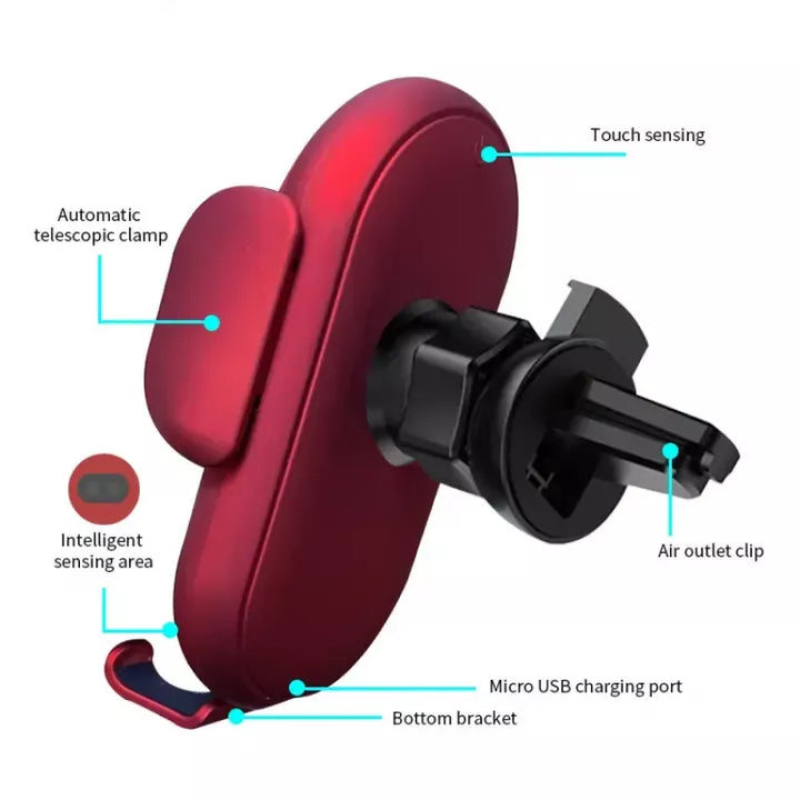 Lisslune | Universal Car Mount Wireless Charger Smart Sensor Air Vent Mount