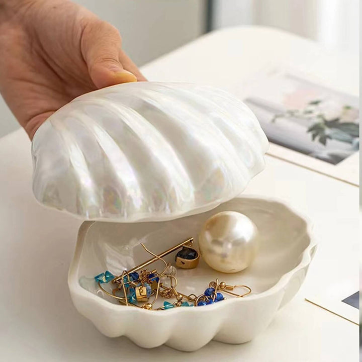 Lisslune | Clam Shell Ceramic Jewelry Storage