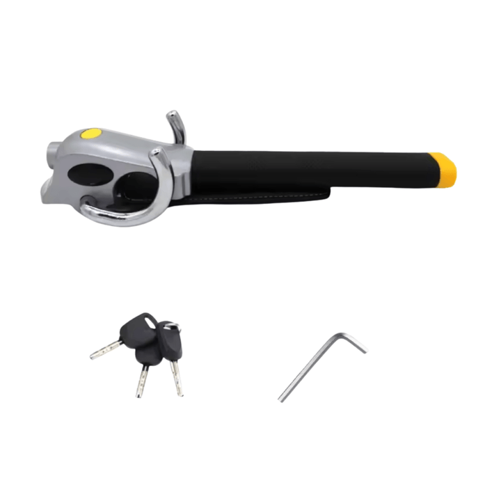 Lisslune | SECURDRIVE – Steering Wheel Lock with Alarm and steel alloy