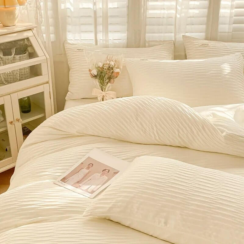 Rynx | Seersucker fabric bedding set