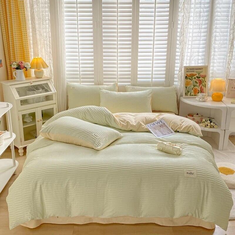 Rynx | Seersucker fabric bedding set