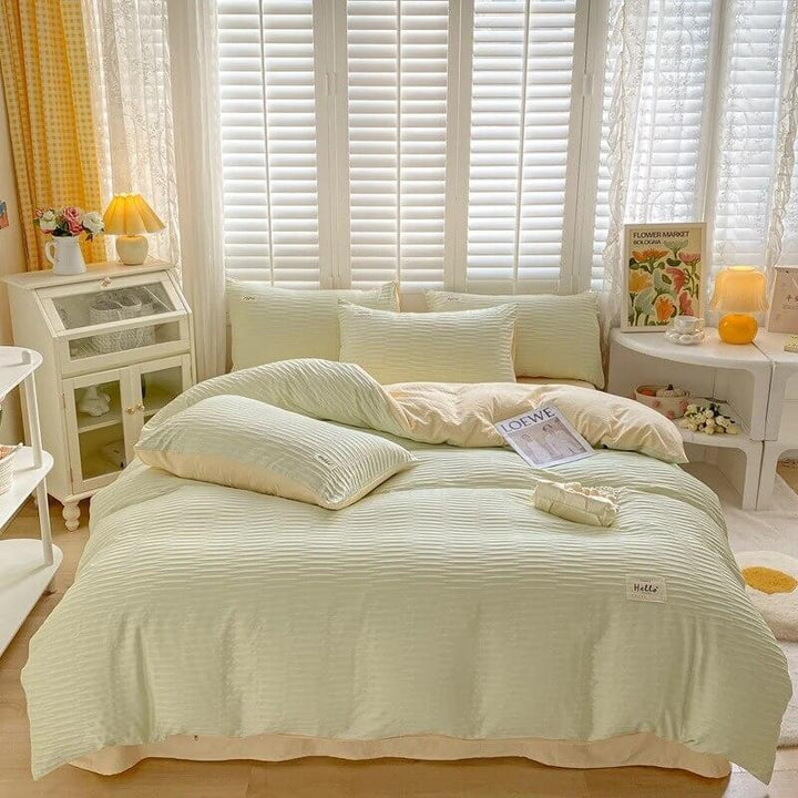 Rynx | Seersucker fabric bedding set