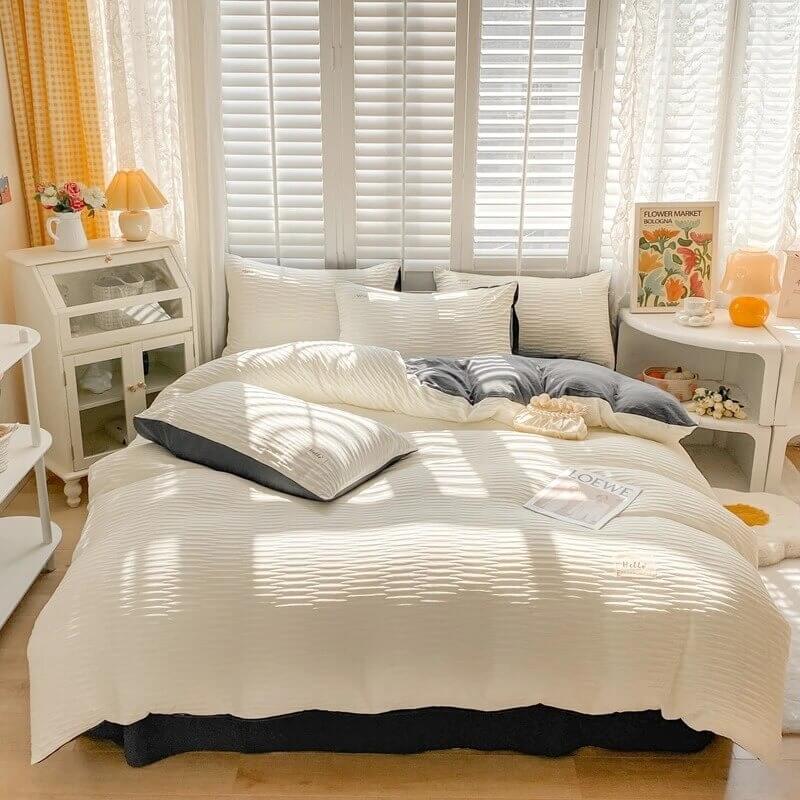 Rynx | Seersucker fabric bedding set